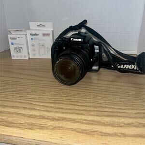 Canon EOS 400D Rebel XTi Digital SLR Camera, 18-55mm lens charger Battery READ